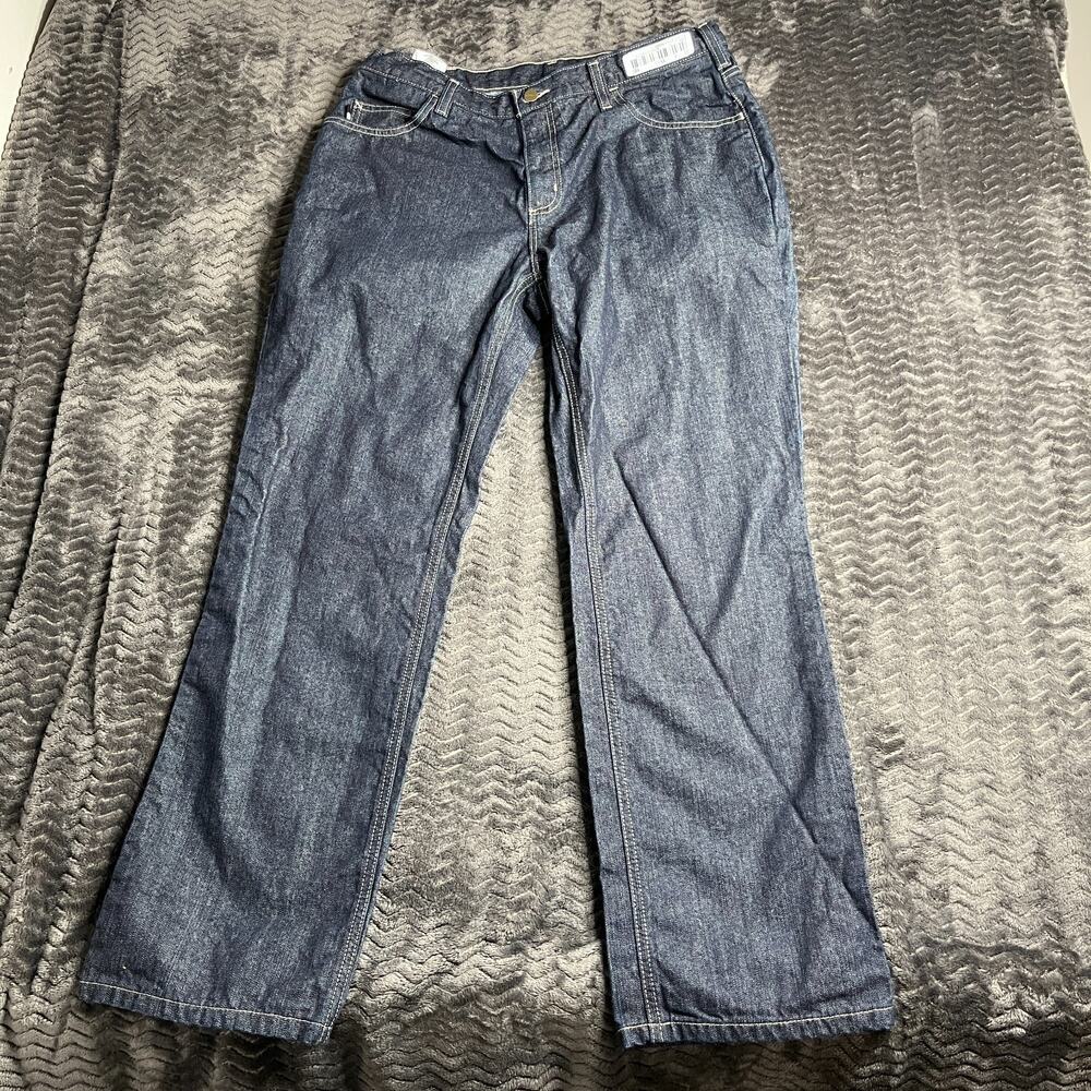 Carhartt Relaxed Fit Jeans Workwear 36x32 Dark Wash